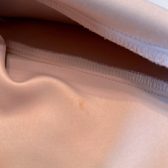 Bcbgmaxazria Adelene Bare Pink Micro Suede Shift Dress - Picture 14 of 15